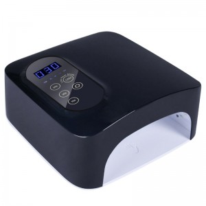 M&R 601Pro 72W vezetéknélküli LED körömlámpa, újratölthető LED körömszárító, 15600mAh vezetéknélküli gyors körömlakk göndör lámpa, professzionális gél körömvilágító körömművészeti manikűr szerszámok otthoni és szalonhoz (újratölthető)