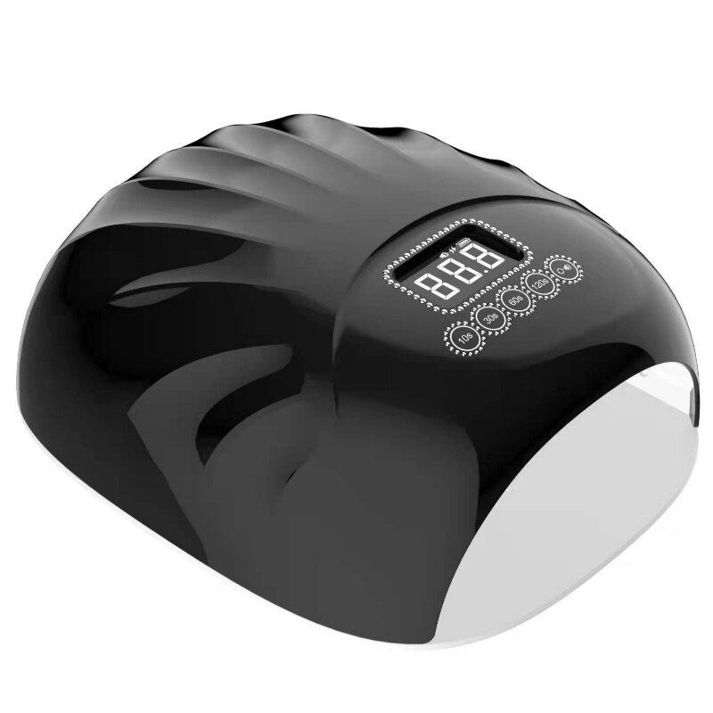 M&R 802PRO vezetéknélküli LED körömlámpa, vezetéknélküli körömszárító, 72W -os újratölthető LED körömlámpa, hordozható gél UV LED körömlámpa 4 időzítő beállítási érzékelővel és LCD kijelző zöld
